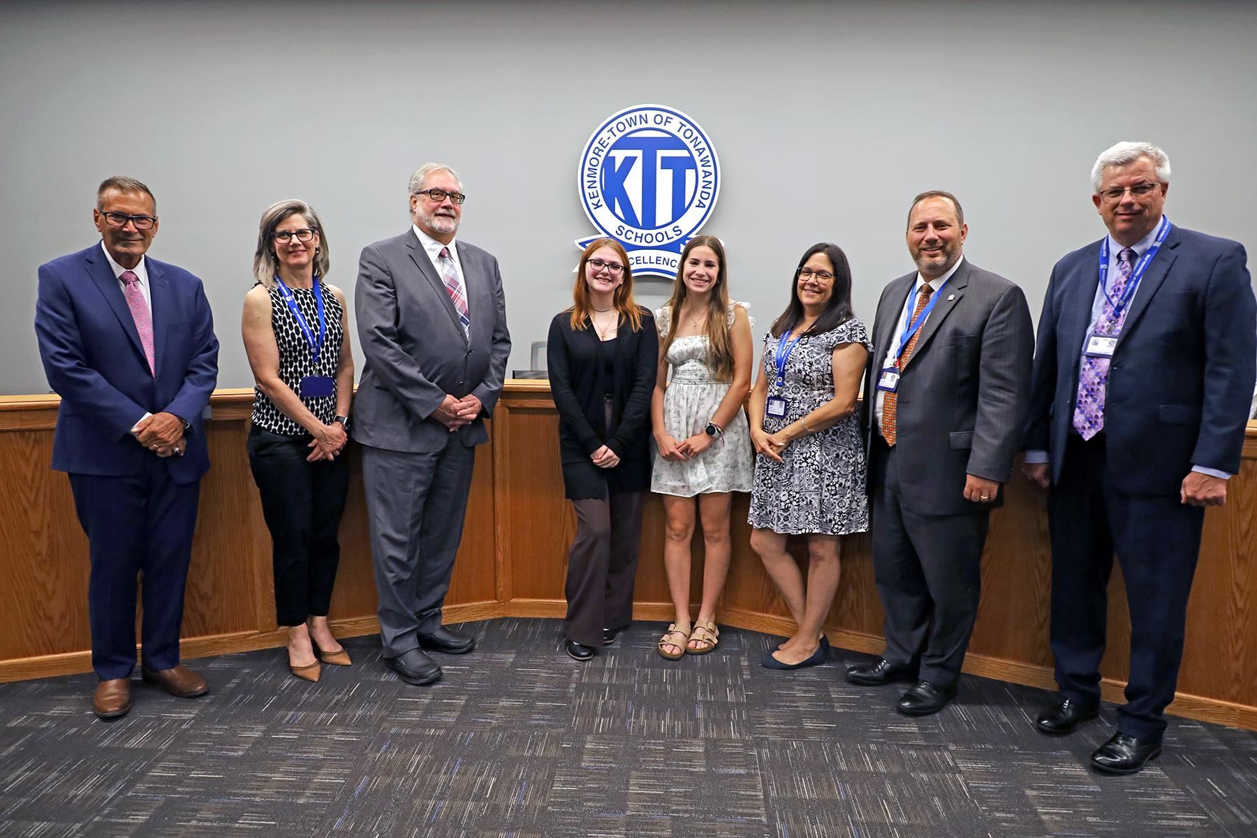 Student representatives with Board members
