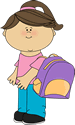 girl with backpack 