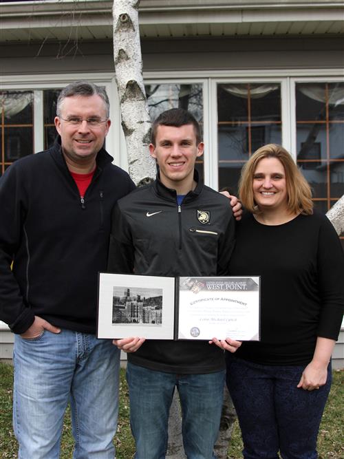 Colin Lynch and parents 