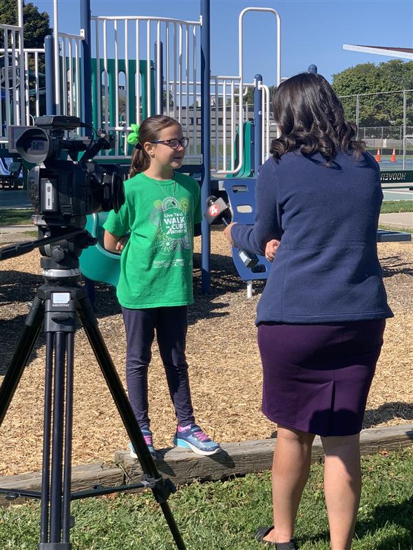 WIVB Interviews Student Khloe Kibby About Arthritis Walk