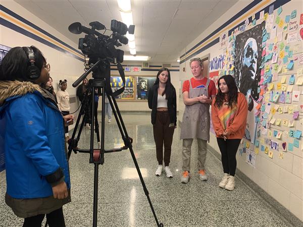 WKBW Interviews Kenmore East Art Students