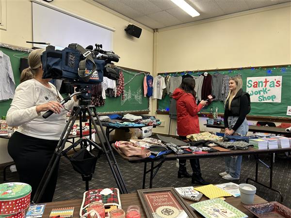 WGRZ Interviews Hannah, a Kenmore Jr/Sr student at Santa's Workshop