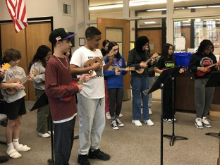 Music Teacher Mrs. Odrobina took her HMS General Music 6 on the road for a \